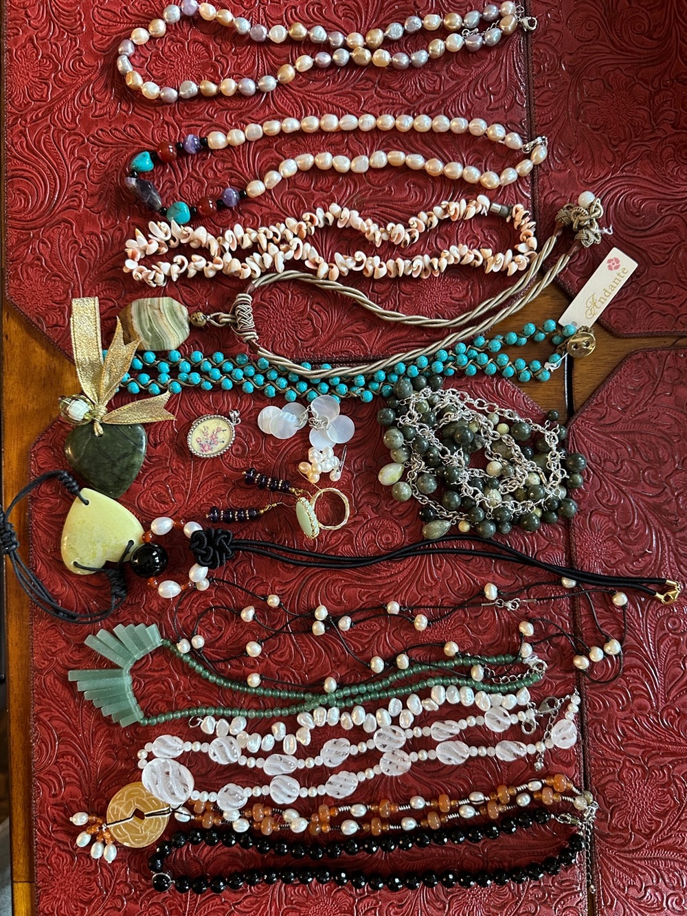 Assorted Women’s Beads and Pearls Necklace Collection - jewelry making bundle